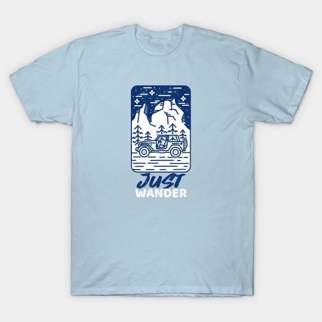 Just Wander Outdoors T-Shirt by ADKGraphics